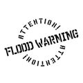 Flood Warning rubber stamp Royalty Free Stock Photo