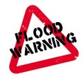 Flood Warning rubber stamp Royalty Free Stock Photo