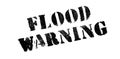 Flood Warning rubber stamp Royalty Free Stock Photo