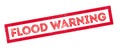 Flood Warning rubber stamp Royalty Free Stock Photo