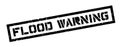 Flood Warning rubber stamp Royalty Free Stock Photo