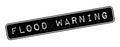 Flood Warning rubber stamp Royalty Free Stock Photo