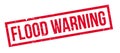 Flood Warning rubber stamp Royalty Free Stock Photo