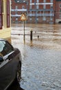 Flood waters Royalty Free Stock Photo