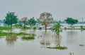 Flood waters in Assam