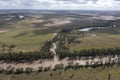 Flood waters from the Condamine river