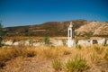 Flooded abandoned church of st Nicolas at Alassa area in Cyprus