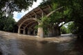 Raging Barton Creek, Memorial Flood in Austin Texas 2015 Royalty Free Stock Photo