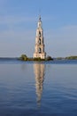 Flooded belltower in Kalyazin