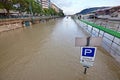 Flooded Budapest Street Royalty Free Stock Photo