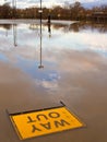 Flooded Car Park Royalty Free Stock Photo