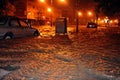 Flooded cars, caused by Hurricane Sandy Royalty Free Stock Photo