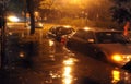 Flooded cars, caused by Hurricane Sandy Royalty Free Stock Photo