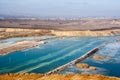 Flooded chalk quarry mining in Belgorod, Russia