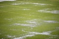 Flooded football field