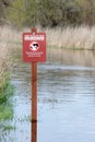 Flooded hiking trail