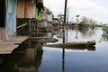 Flooded Homes in Belen - Peru Royalty Free Stock Photo