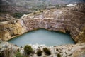 Flooded Open Cut Mine Royalty Free Stock Photo