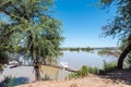 Orange river at Samevloeiing where Vaal River join from right