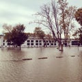 Flooded parking