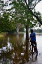 Flooded parkland in Sydney, Australia Royalty Free Stock Photo