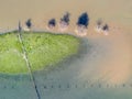 Flooded river landscape