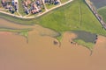 Flooded river landscape