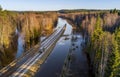 Flooded road