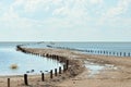 Flooded road to viewpoint on the Etosha Pan Royalty Free Stock Photo