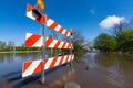 Flooded roads