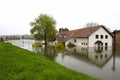 Flooded school