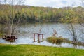 Flooded Shoreline of Northwoods Wisconsin Lake