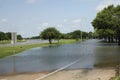 Flooded Street Near Bayou