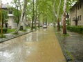 Flooded the streets of the city Lukavac