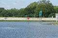 Flooded streets during Hurricane Harvey