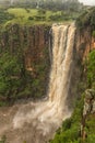 Flooded Umgeni River plunges 95 m down the Howick Falls