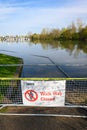 Flooded Walkway at Ashbridges Bay Park, Toronto Royalty Free Stock Photo