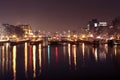 Floodgates in the Amstel in Amsterdam Netherlands Royalty Free Stock Photo