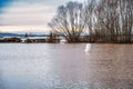 Flooding at the campsite in Kelbra