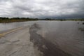 Road Closed by Flood Water