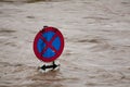 Flooding in flood after rain Royalty Free Stock Photo