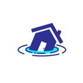flooding house icon