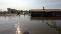 Flooding in Kherson town as a result of the explosion of a dam on the Dnipro river in city of Novaya Kakhovka