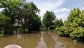 Flooding in Kherson town as a result of the explosion of a dam on the Dnipro river in city of Novaya Kakhovka