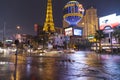 Flooding on Las Vegas Boulevard in Las Vegas, NV on July 19, 2013