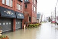 Flooding Luna Pier Michigan.