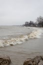 Flooding Luna Pier Michigan.