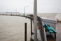 Flooding Luna Pier Michigan.