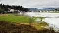Flooding partially submerges the Snoqualmie Valley