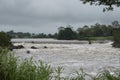 Flooding on the Pioneer River at Mackay. Royalty Free Stock Photo